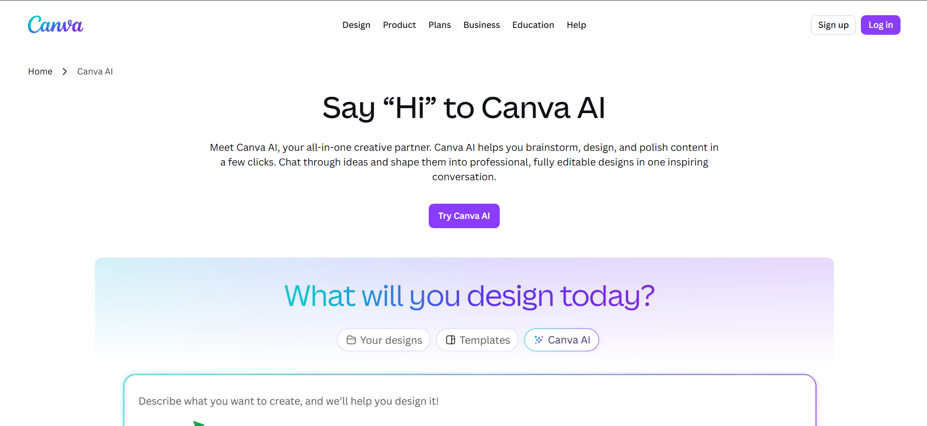 Canva ai เครื่องมือสร้างภาพฟรี ใช้งานง่าย