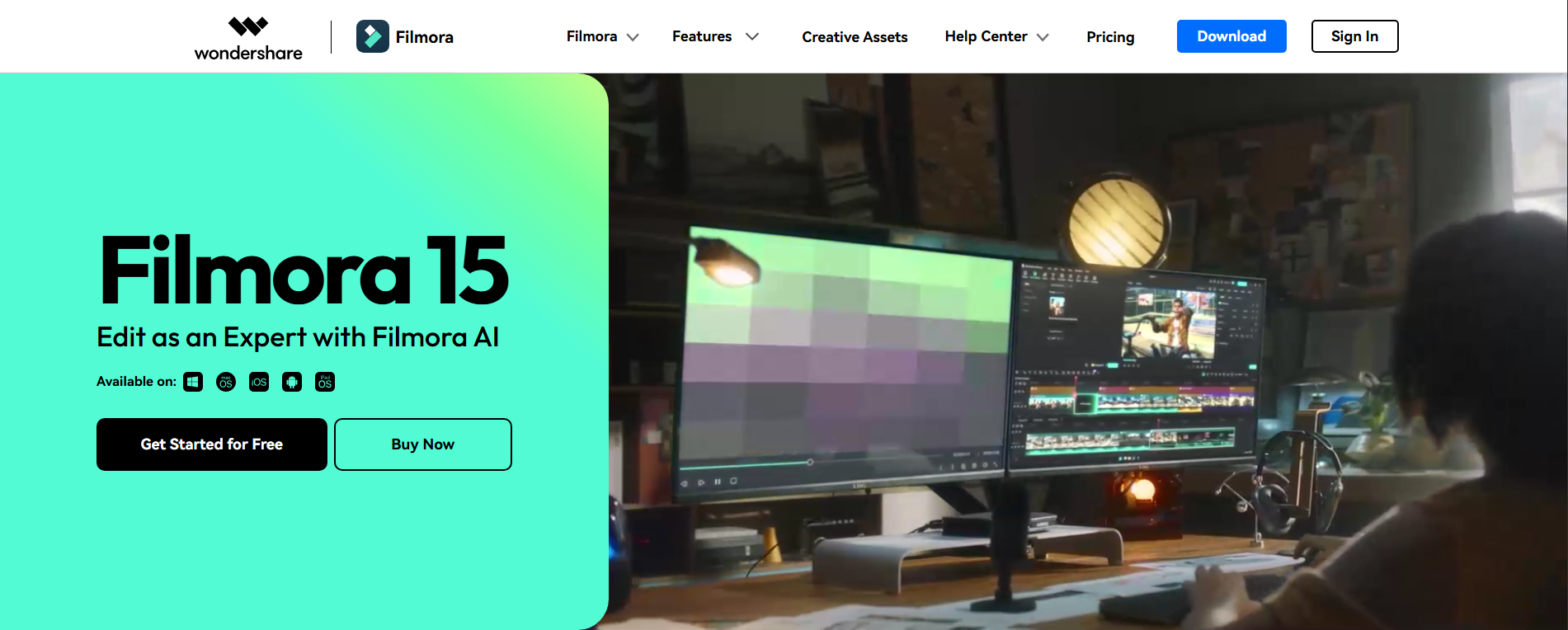 Wondershare Filmora โปรแกรมตัดต่อวิดีโอฟรี