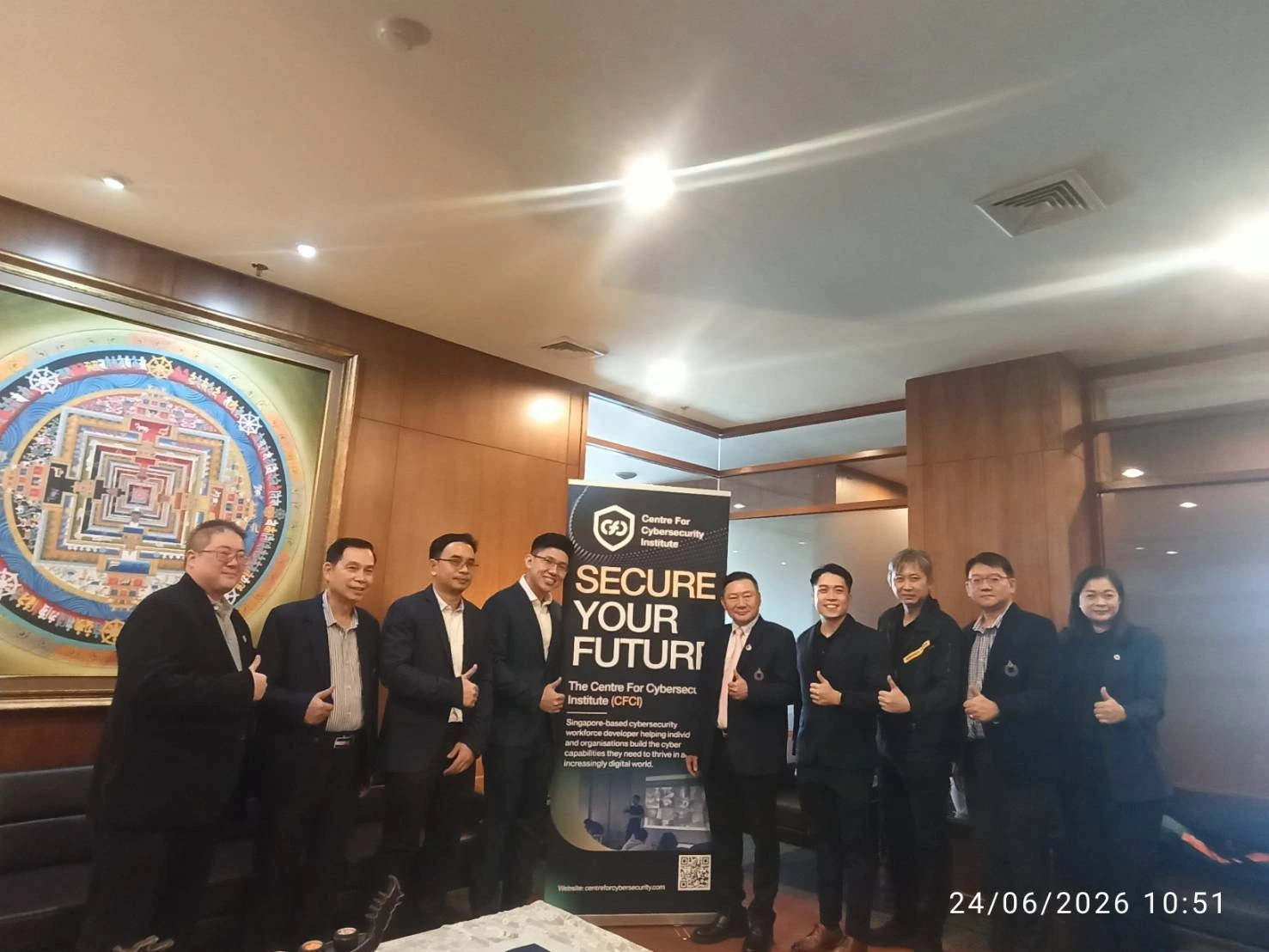 ความร่วมมือด้าน Cybersecurity ระหว่างมหาวิทยาลัยรังสิตและ CFCI